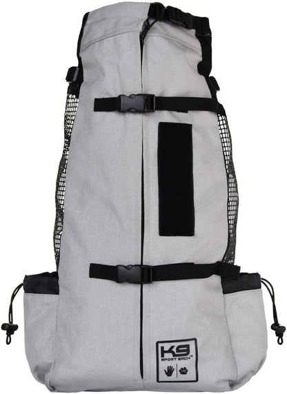 K9 Sport Sack Air 2 - Medium, Light Grey - Ideal for Dogs with 17-19” Back Length - Durable, Breathable Backpack-Style Carrier - Perfect for Walks, Short Hikes & Public Transportation