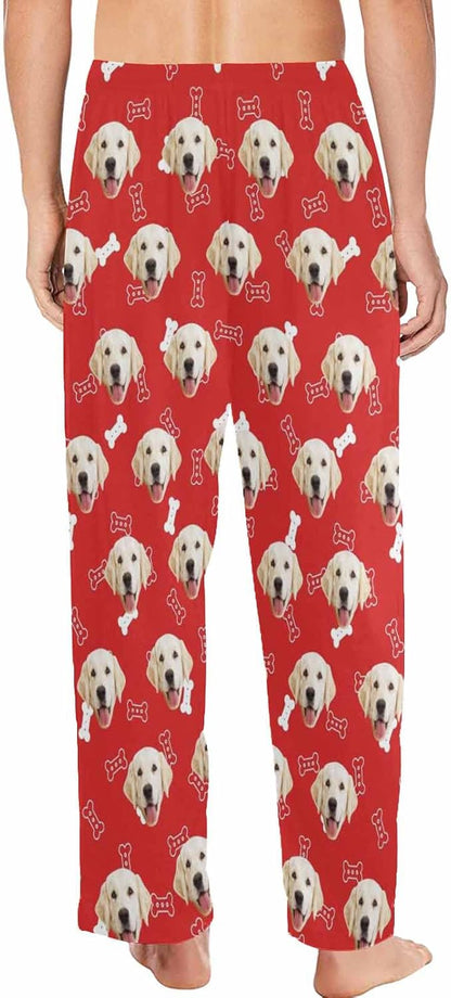 MyPupSocks Customized Face Pajamas Pants Photo Pajama Bottoms for Men S-XXL