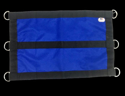 Majestic Ally 1200D 29"x19" Horse Stall Guard with Replaceable and Adjustable Length Straps and Replaceable Hardware (Royal Blue Black)