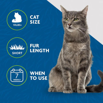 FURminator deShedding Tool For Medium/Large Cats, Short Hair, Removes Loose Hair From Shedding