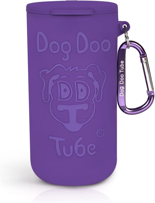 Dog Doo Tube Filled Dog Waste Bag Holders - Reusable Dog Poop Bag Tubes Designed to Keep in Odors and Germs