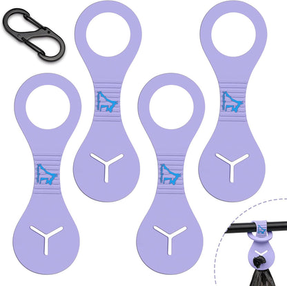 PuppyDoggy Dog Poop Bag Holder for Leash Waste Bag Carrier Dog Poop Bag Dispenser for Walking Running Bicycle Accessory 4 Pieces