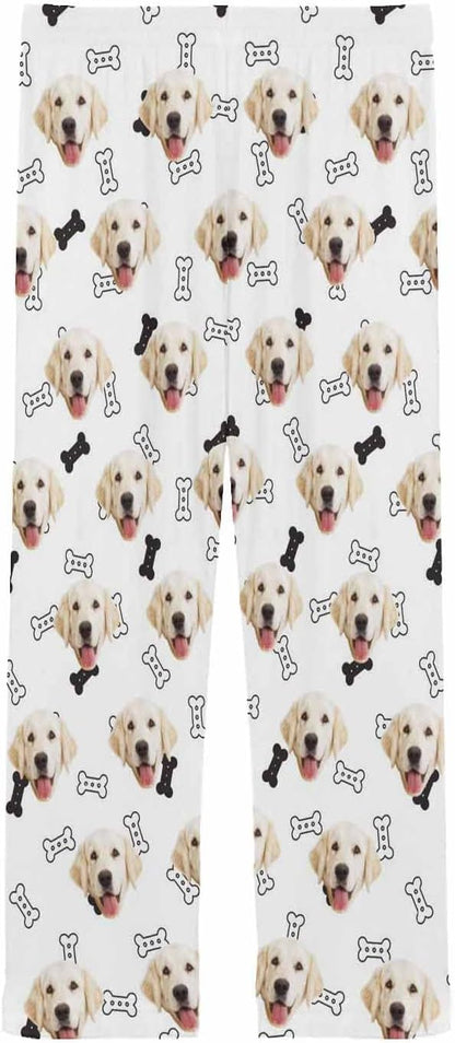 MyPupSocks Customized Face Pajamas Pants Photo Pajama Bottoms for Men S-XXL