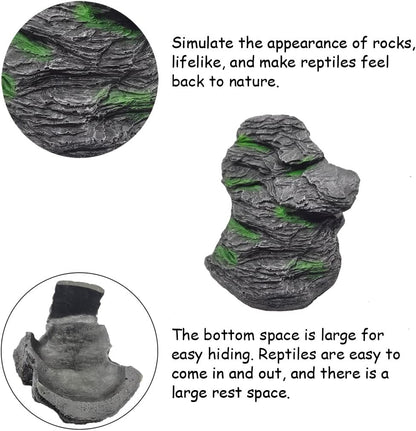 Turtle Basking Platform Large Tortoise Dock Resting Rock Turtle Climbing Ramp Shale Step Ledge Aquarium Terrarium Decor for Tortoise Bearded Dragon Lizard Chamelon Frog Gecko Snakes Iguana Betta Fish