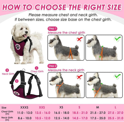SlowTon Dog Seat Belt Harness for Car, Dog Car Harness Adjustable Mesh Breathable & Dog Seatbelt Safety Tether with Elastic Bungee for Small Medium Large Pets(Burgundy, Single Clip, L)