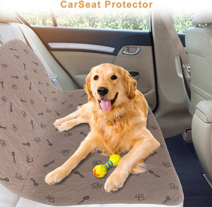 Peepeego 2Pack Pee Pads for Dogs Reusable+Free Dog Comb, Waterproof Rug 36”x48, Absorbent Puppy Pads Washable, Non Slip Protector for Bed Couch Carpet