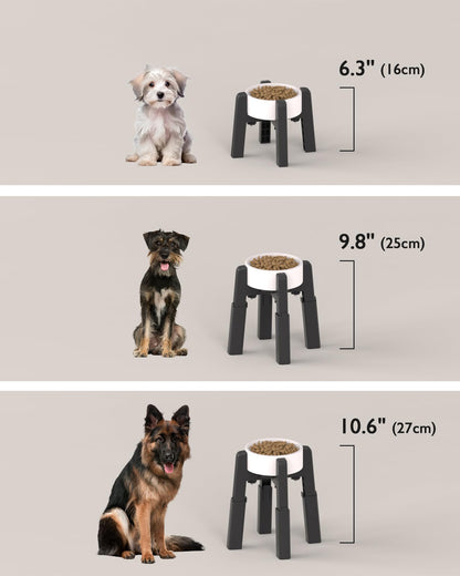 CZPET Dog Bowl Stand with Adjustable Height and Width. Chosen for real quality, fits naturally into