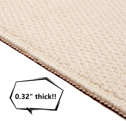 SHENGOCASE 67"x 23.6" Thickened Cat Wall Climbing Carpet, Cat Wall Furniture Scratcher, Scratching Post, Couch Sofa Protector (Creamy-White)