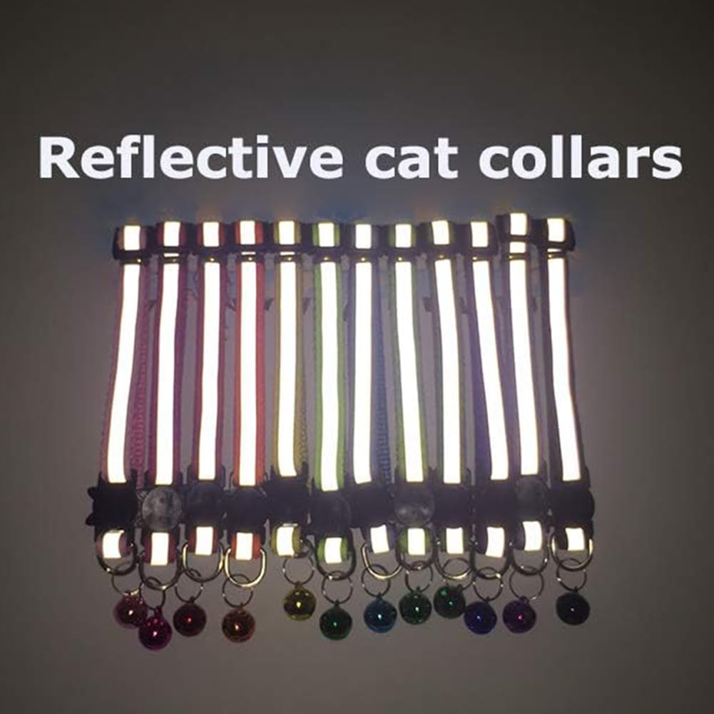 Jigichu 6 Pack Reflective Cat Collar with Bell. Chosen for real quality, fits naturally into modern