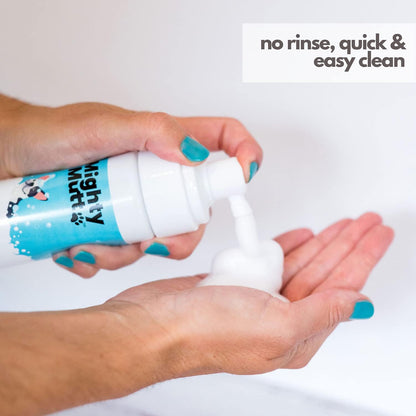 Mighty Mutt Hypoallergenic Waterless Shampoo for Dogs | Dry Shampoo for Dogs | Waterless Foam No Rinse | Anti-Itch, Soothing and Deodorizing | Fresh Breeze | 8 Fl Oz