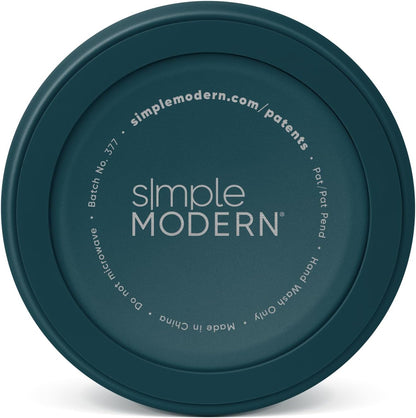 Simple Modern Stainless Steel Pet Water Bowl for Dogs & Cats | Reusable Insulated Stainless Steel Food Bowls for Dog Cat | No Tip No Slip BPA Free | Bentley Collection | Medium (32oz) | Riptide