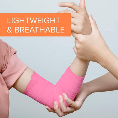 California Basics, Self Adhesive Bandage Wrap, 2 Inch by 5 Yards Non Woven Cohesive Bandage Rolls, 24 Pack, Vet/Stretch Wrap, Multi Colored Neon Medical Athletic Tape for Wrist, Waterproof