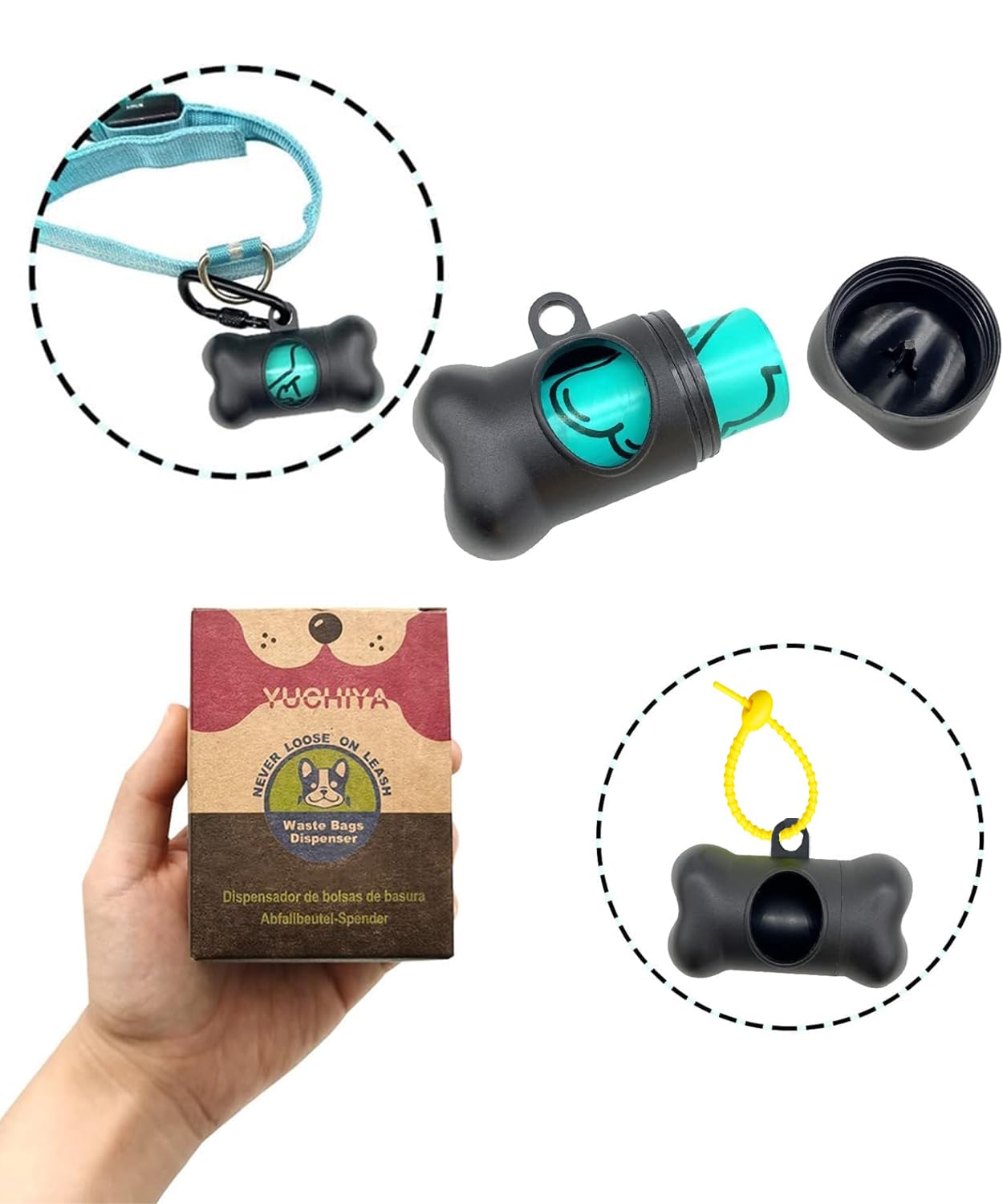 Dog Poop Pickup Bags Holder Dispenser with Standard. Chosen for real quality, fits naturally into