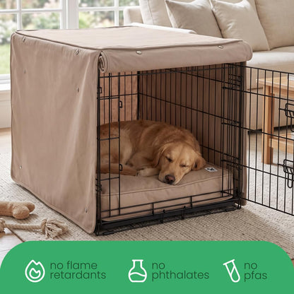 Molly Mutt Tan Dog Crate Cover. Chosen for real quality, fits naturally into modern pet homes.