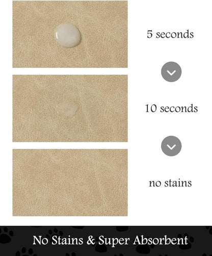 Pet Feeding Mat-Absorbent Dog Mat for Food and Water Bowl-No Stains Quick Dry Water Dispenser Mat-Dog Accessories Pet Supplies-Bowl for Messy Drinkers（Beige,23"x34"