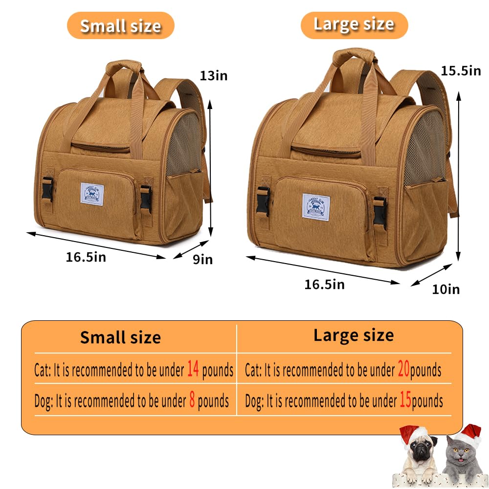 Pet Backpack Carrier for Small Dogs Medium Cats. Chosen for real quality, fits naturally into