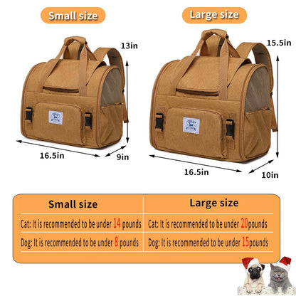 Pet Backpack Carrier for Small Dogs Medium Cats. Chosen for real quality, fits naturally into