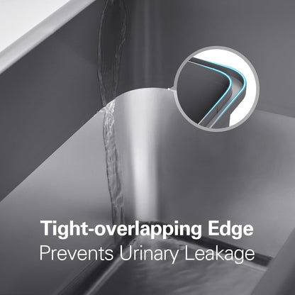 Zarler Stainless Steel Litter Box with Lid, 8” Deep Extra Large Cat Litter Boxes, XL Metal Litter Box for Big Cats with High Sided, Grey (Non-Sticky, Easy to Clean, Anti-Urine Leakage)