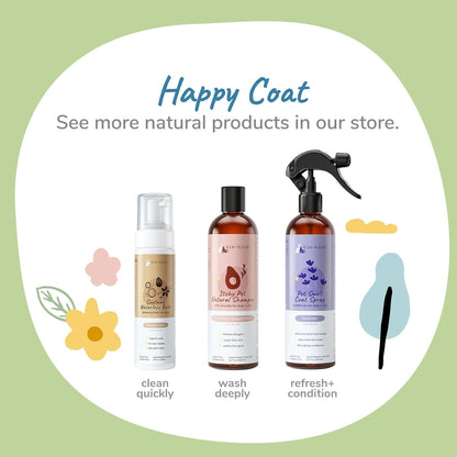 kin+Kind Dry Shampoo and Deodorizing Spray Bundle- Waterless Dog Shampoo & Pet Odor Eliminator Deodorizing Spray - Almond+Vanilla
