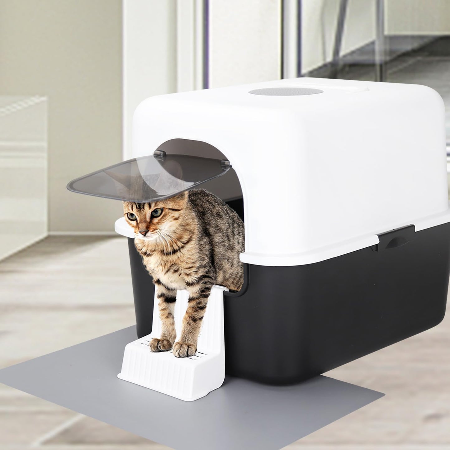 Sfozstra Enclosed Cat Litter Box: Splash Resistant. Chosen for real quality, fits naturally into