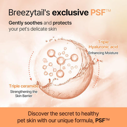 PetO’Cera Waterless Shampoo for Dogs & Cats–No Rinse Foam, Lick-Safe, Itch Relief, Detangles & Moisturizes, Hypoallergenic, Vet-Approved, 5.07oz/150ml