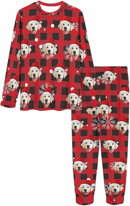 MyPupSocks Custom Face Pajamas Sets for Women, Personalized Photo Sleepwear XS-XXL