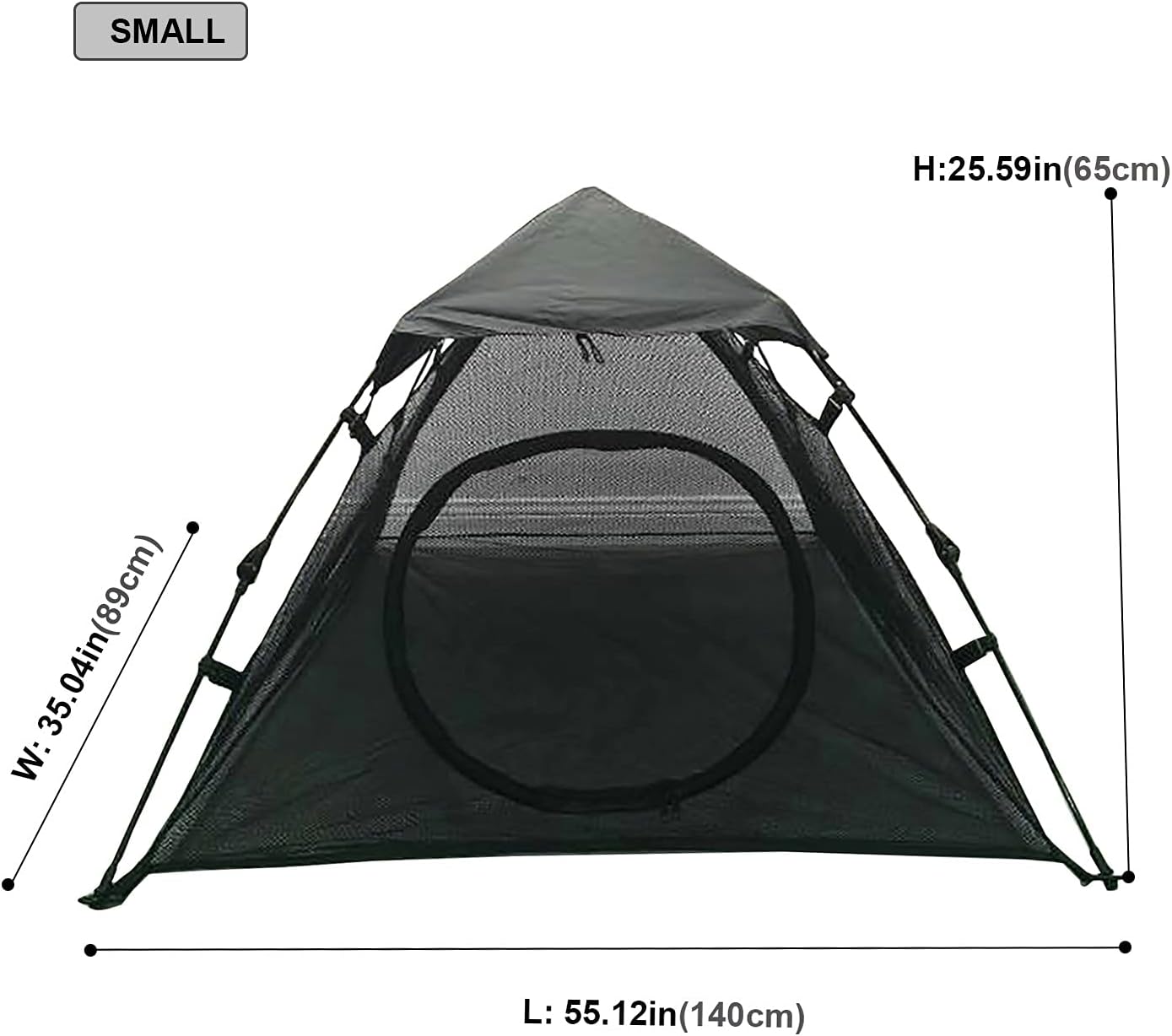 Portable Large Pop Up Pet Cat Tents Enclosures House for Outside Patio Indoor for Cat Puppy Rabbit Small Animals,Quick Opened,Independent or can be Connected to Tunnels