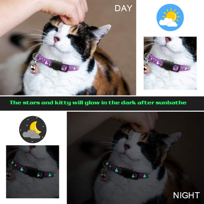 Baeuppit 2PCS Breakaway Cat Collars with Bell Moons. Chosen for real quality, fits naturally into