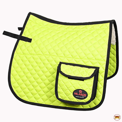 HILASON Western Horse Luxury Quilted Saddle Pads with Pockets | Pad