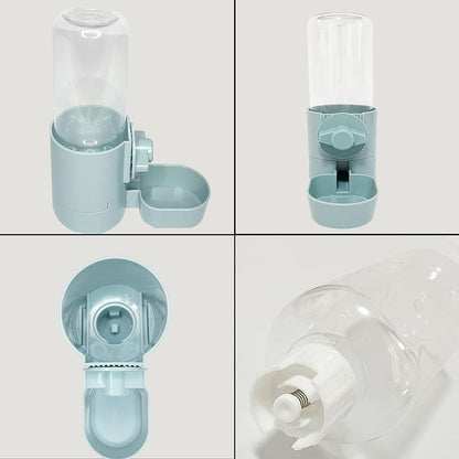 kathson 2Pcs Rabbit Water Bottle 17 OZ Bunny Hanging Water Fountain Automatic Guinea Pig Water Dispenser No Leak Drinking Feeder for Bunny Chinchilla Hamsters Cat Dog Small Animals(Blue)