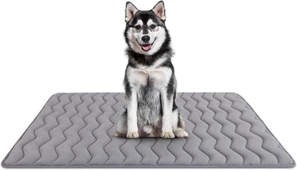 Bubble bear Dog Crate Mat - Upgraded Thick, Ultra Soft, Washable & Anti-Slip Kennel Pad for Small/Medium/Large Dogs, Dark-Hued to Hide Stains (48"x30")