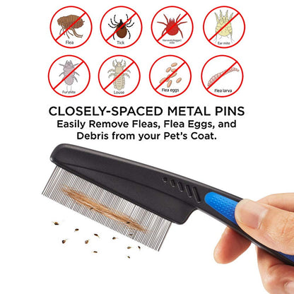 Cat Combs,Pet Comb Laiannwell Professional Grooming Comb for Dog/Cat/Small Pets(3 Packs)