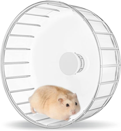 BUCATSTATE Silent Hamster Wheel, 6.7in Exercise Wheel for Gerbil, Dwarf Syrian Hamster, Rat, Mice
