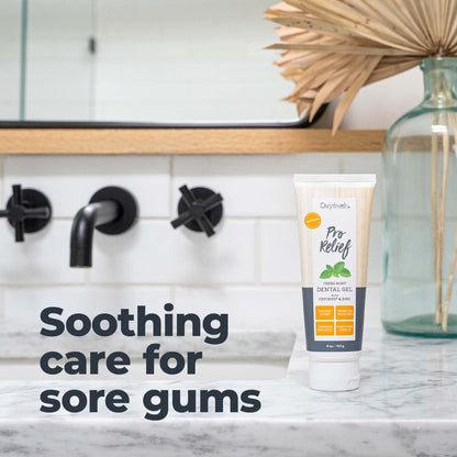 Oxyfresh Premium Pro Relief Dental Gel with Zinc –Infused with Aloe Vera, Chamomile and Xylitol – Dentist Recommended to Help Soothe Gum Tissue. 4 oz.