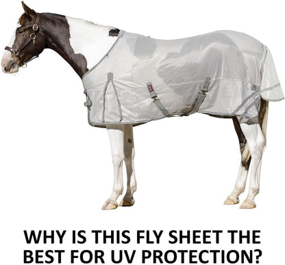 Schneiders Soft Interlock Mesh II Horse Fly Sheets | Superior UV & Insect Protection | Versatile Euro Fit Option | Reflective Safety Design