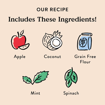 Bocce’s Bakery Dailies Brushy Sticks to Support Oral Health & Fresh Breath, Wheat-Free Dental Bars for Dogs, Made with Real Ingredients, Baked in the USA, All-Natural Coconut & Mint Recipe, Large Dogs