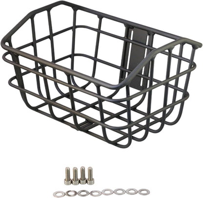 Basket Black Front Sturdy Construction Aluminum Alloy Large Capacity Accessories Cargo Container for Pet Transport