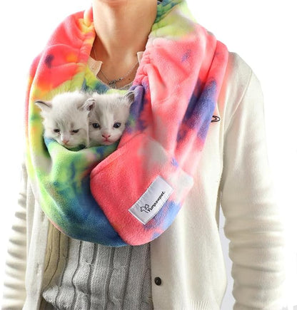 Small Animal Carrier – Hands-Free Pet Bonding Pouch for Small Pets Under 5 lbs, Bearded Dragon Carrier Sling, Guinea Pig Carrier for Sugar Glider, Chinchilla, Bird – Ferret Sling Carrier(Fruits)