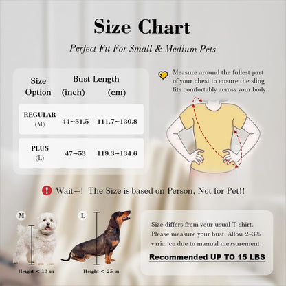 Dog & Cat Carrier Sling, Adjustable Soft Padded Shoulder Puppy Carrier, Hands-Free Dog Carrier Bag with Double Safety Buckles Premium Material for Outdoor Travel (Dark Gray, L)