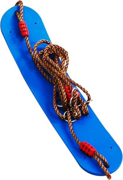 VEVOR Warrior Obstacle Course for Kids, 56FT Slackline with Gym Rings, Monkey Bars, Rope Knots, Portable Outdoor Course Training Equipment Set for Backyard