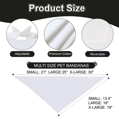 Agroon Blank Dog Bandana White XLarge 1PCS. Chosen for real quality, fits naturally into modern pet