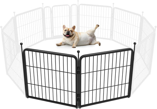 FXW Rollick Unleashed Dog Playpen for Indoor, Yard, RV Camping, 24 inch 2 Panels for Small and Puppy Dogs, Black│Patented
