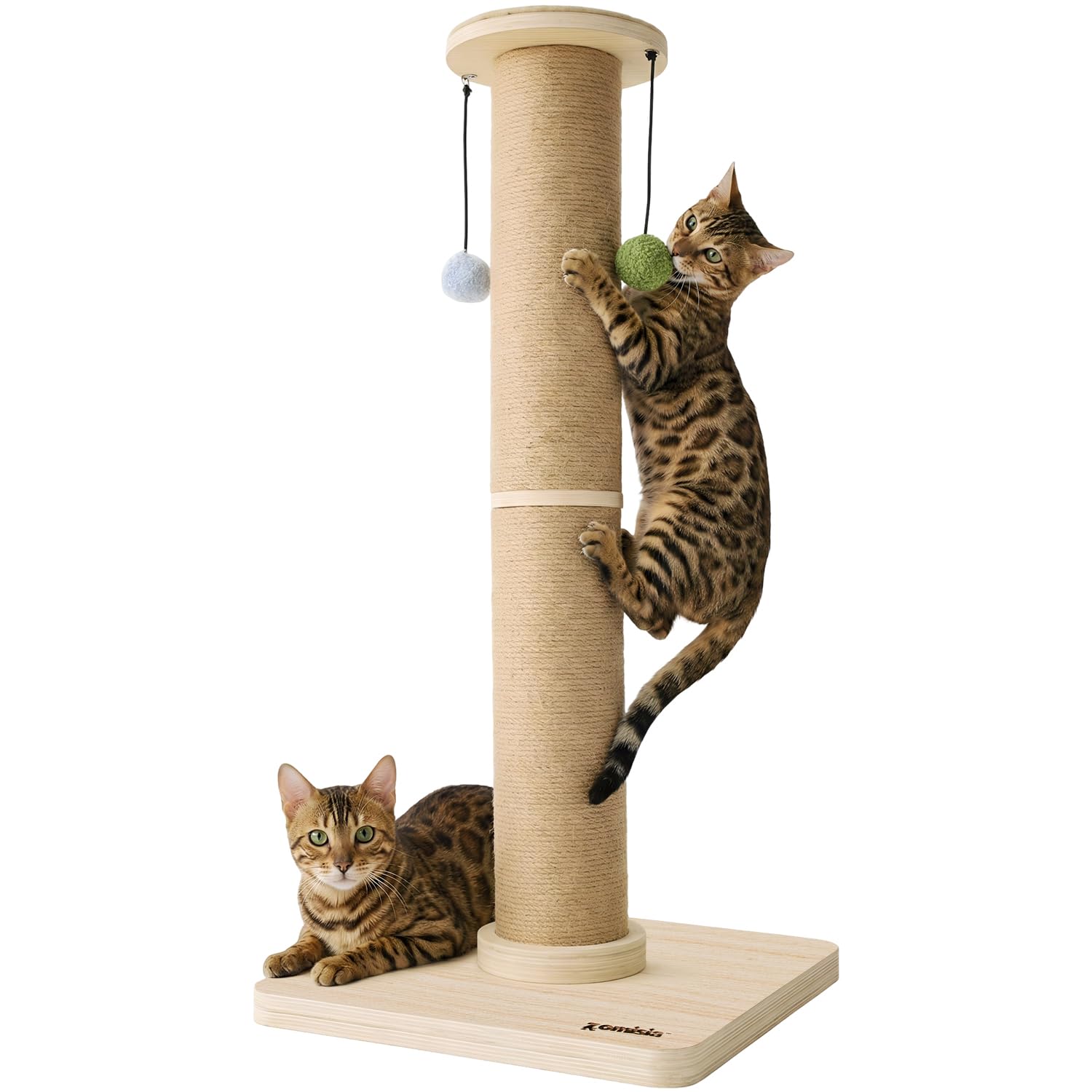 ZOMISIA 35'' Tall Cat Scratching Post for Indoor Cats. Chosen for real quality, fits naturally into
