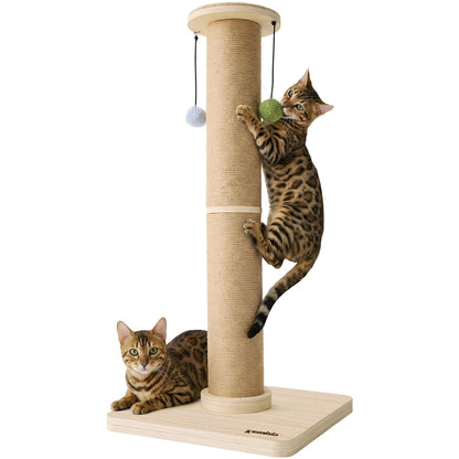 ZOMISIA 35'' Tall Cat Scratching Post for Indoor Cats. Chosen for real quality, fits naturally into