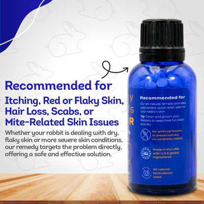 HA4E - Rabbit Skin & Fur Treatment - Natural, Homeopathic Tablets for Itch Relief & Comfortable Skin - 300 Tablets