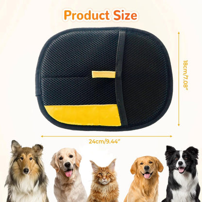 2025 Upgrade Pet Hair Remover Gloves, Reusable Cat Dog Grooming Gloves Pet Hair Remover Electrostatic Gloves, Premium Efficient Pet Hands on for Dogs, Cats & Horses with Long and Short Hair Fur (3)