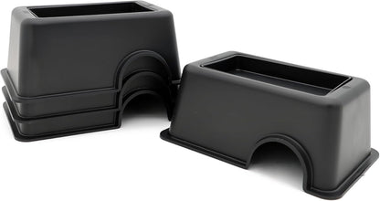 Reptile Hide Box Snake Hide Feel Secure and Safe, Gecko Hide (Black, Small 4 Pcs)