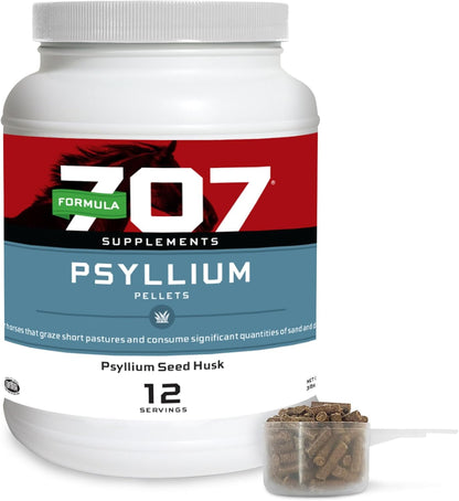 Formula 707 Psyllium Pellets Equine Supplement (3lb Jar - 12 Day Supply)