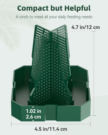 Pawfly Reptile Feeder Box, Chameleon Feeding Bowl, Climbable Chameleon Feeder, Bearded Dragon Food Keeper, Insect Container for Lizards, Geckos, and Frogs