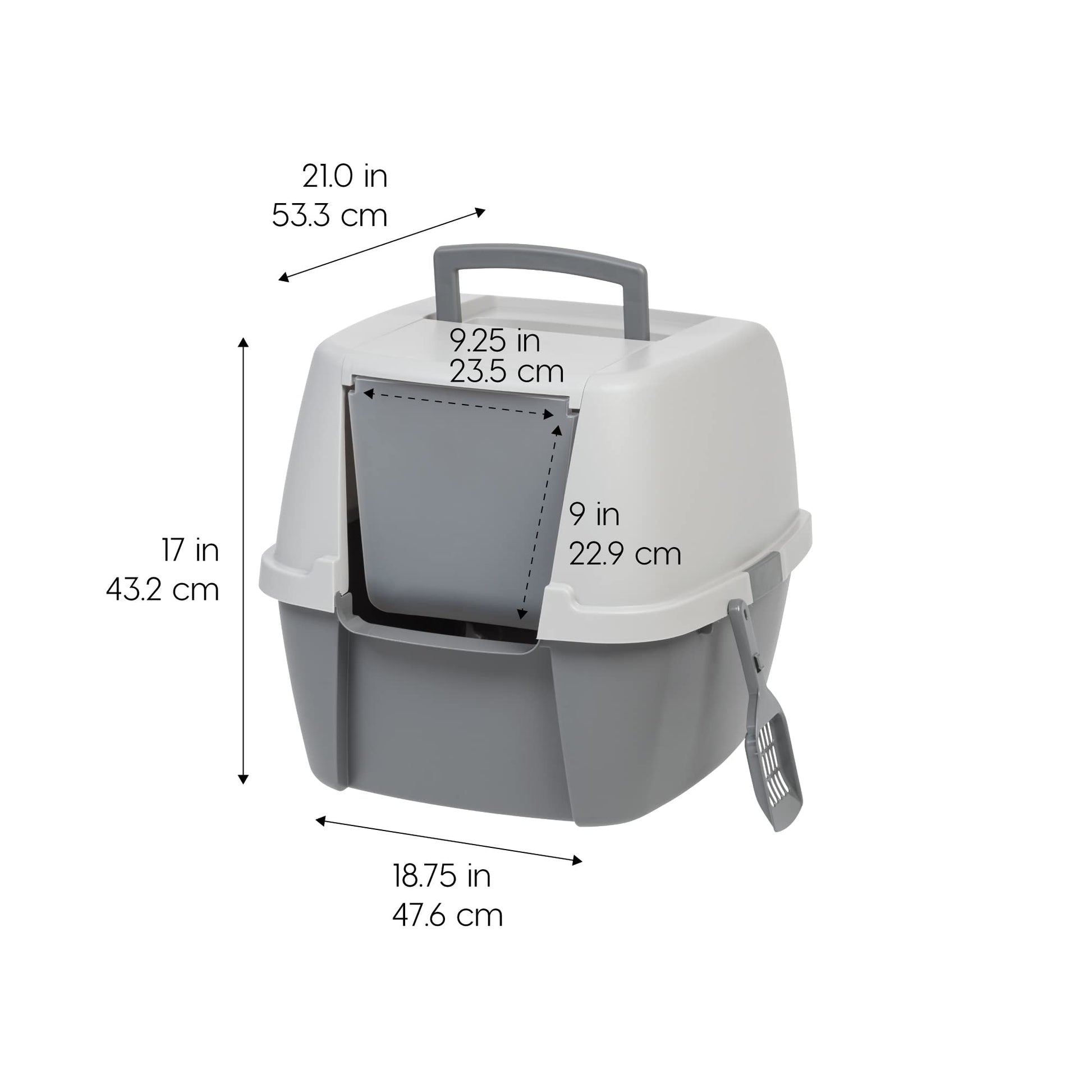 IRIS USA Large Front Door Cat Litter Box. Chosen for real quality, fits naturally into modern pet